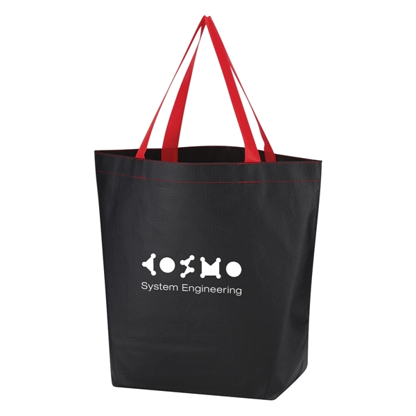 Non-Woven Leather-Look Tote Bag - Image 5