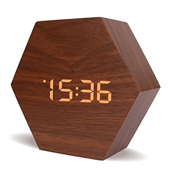 Modern Hexagon LED Clock - Image 7