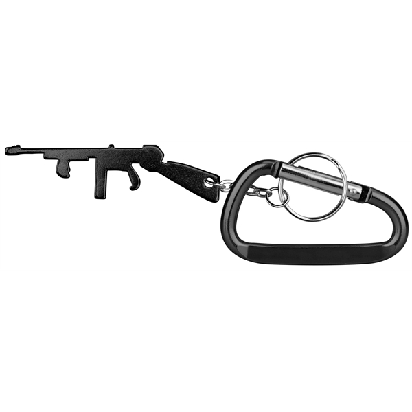 Rifle Shape Bottle Opener Key Chain & Carabiner - Image 4
