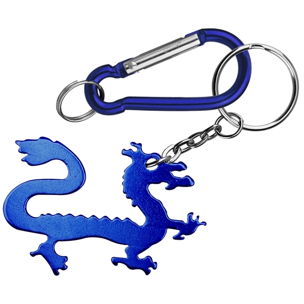 Dragon Shape Bottle Opener with Key Chain & Carabiner - Image 2