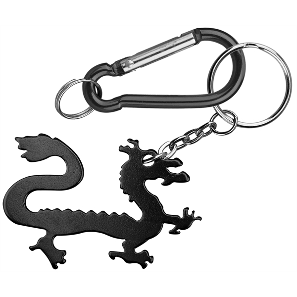 Dragon Shape Bottle Opener with Key Chain & Carabiner - Image 3
