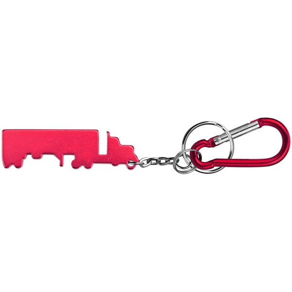 Truck Shape Bottle Opener Key Chain & Carabineer - Image 5