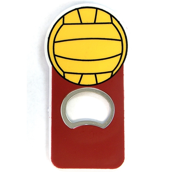 Volleyball shape magnetic bottle opener - Image 3