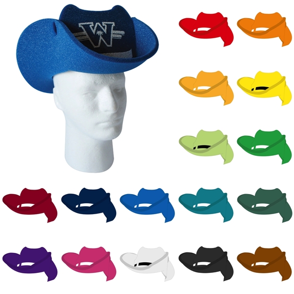 Cowboy Hat Pop Up Visor - Image 1