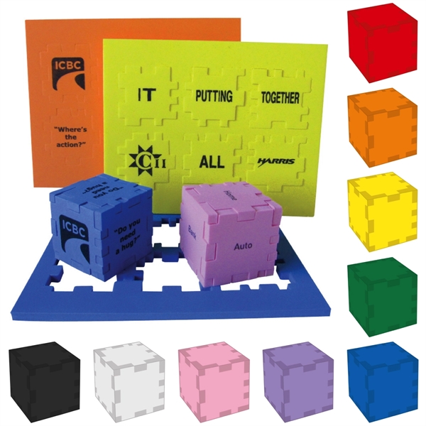 Foam Puzzle Cube 1.5" - Image 1
