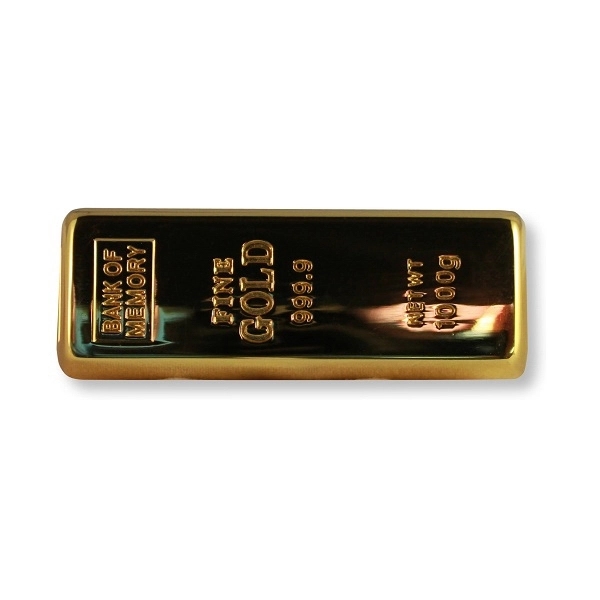 Gold Style Flash Drive - Image 1