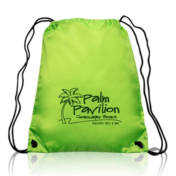 Polyester Drawstring Backpack 14"W x 16.5"H Cinch Backpacks - Image 23