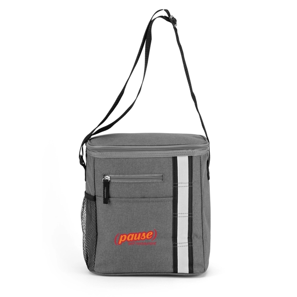 Heathered Polyester Lunch Cooler Bag - Image 3