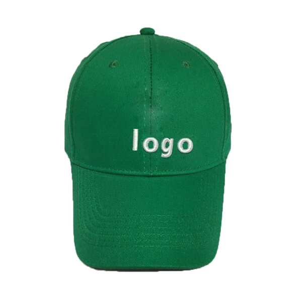 Constructed Cotton Baseball Cap with 3D Embroidery Deco - Image 2
