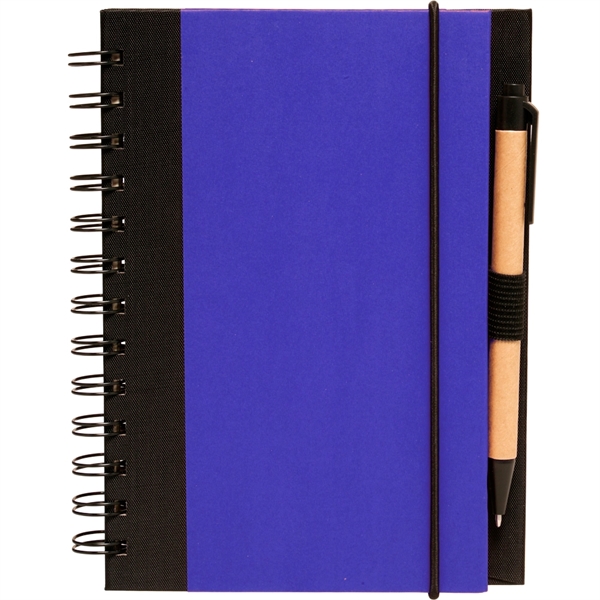 5 x 7 in Eco Friendly Spiral Notebook with Pen - Image 2