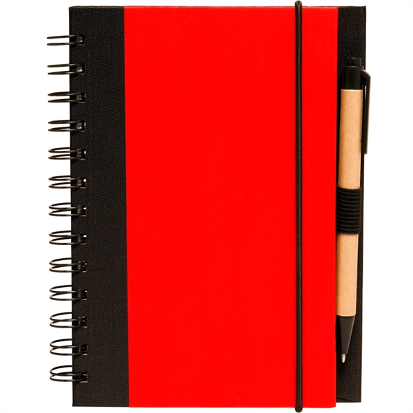5 x 7 in Eco Friendly Spiral Notebook with Pen - Image 6