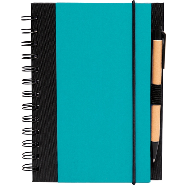 5 x 7 in Eco Friendly Spiral Notebook with Pen - Image 7