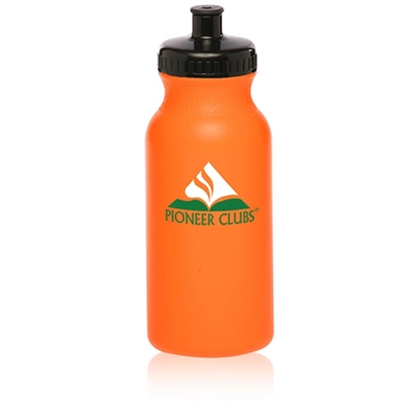 Plastic Water Bottles - 20 oz Sports Bottle w/ Custom Logo - Image 23