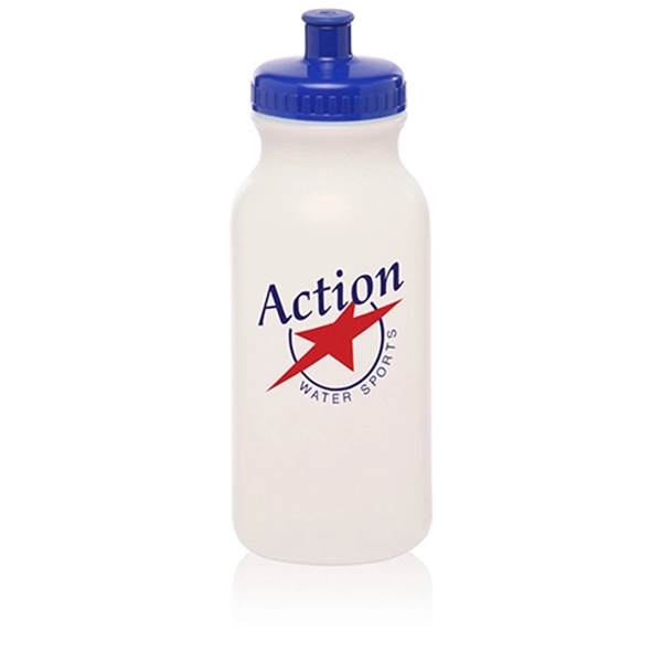 Plastic Water Bottles - 20 oz Sports Bottle w/ Custom Logo - Image 28