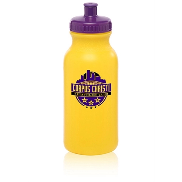 Plastic Water Bottles - 20 oz Sports Bottle w/ Custom Logo - Image 29