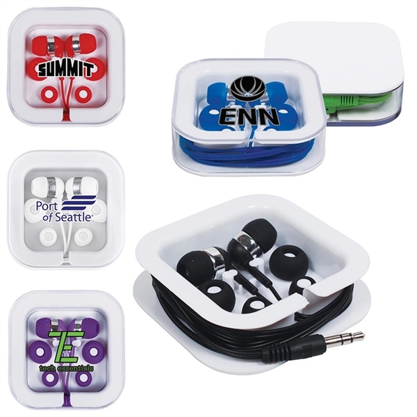 Earbuds in Square Case - Image 1