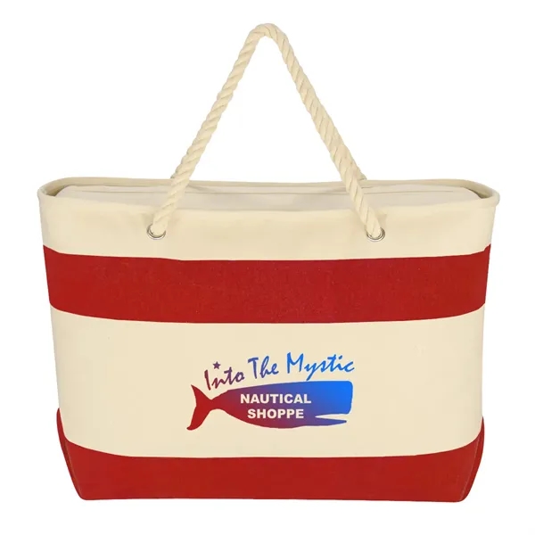 Large Cruising Tote Bag With Rope Handles - Image 3