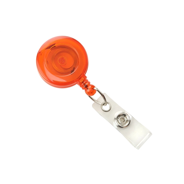 Translucent Plastic Clip-On Badge Reel - Image 5