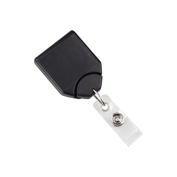 Square Badge Reel with Swivel Clip with Teeth - Image 4