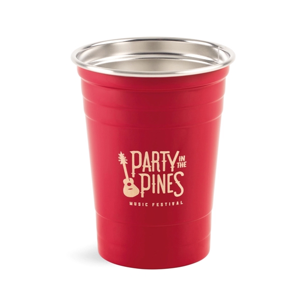 Party Time Stainless Tumbler - 17 Oz. - Image 3