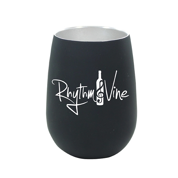 12 oz. Halcyon® Stainless Steel Wine Glass - Image 2