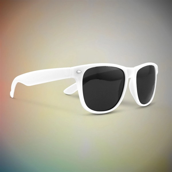 White Custom Blues Billboard Sunglasses - Image 2