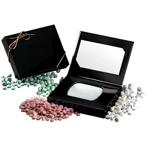 Pocket mint tin in credit card gift box with mints