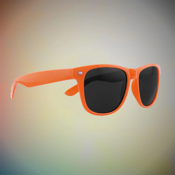 Orange Custom Classic Retro Billboard Sunglasses - Image 2