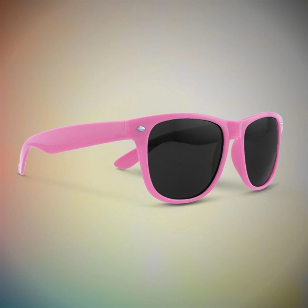 Pink Custom Classic Retro Billboard Sunglasses - Image 2