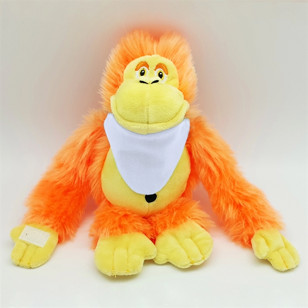 11" Bright Color Orange Gorilla - Image 2
