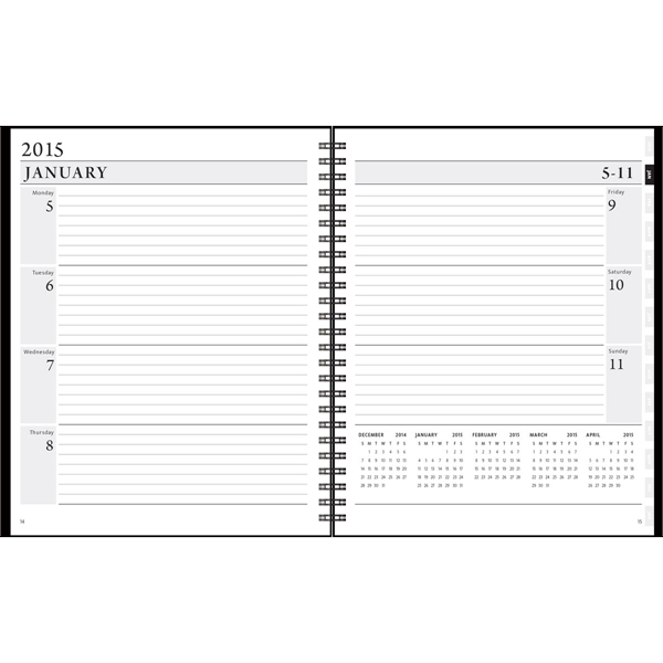 Leather Wrap Xeo Planner - Weekly Calendar - Image 2
