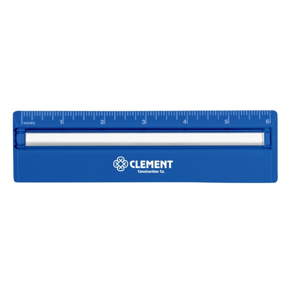 Plastic 6" Ruler With Magnifying Glass - Image 2