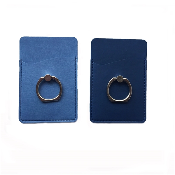 Leather Phone Wallet with Ring Holder - Image 2