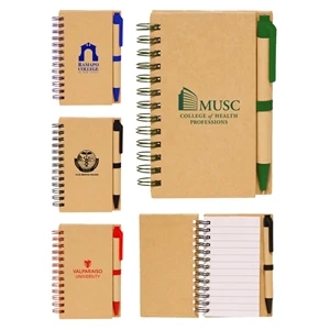Union Printed, Eco Spiral Notebook w/ Matching Pen