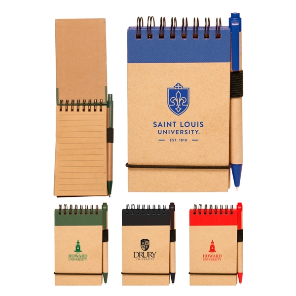 Union Printed, Eco Notebook Jotter w/ Matching Pen - Image 1