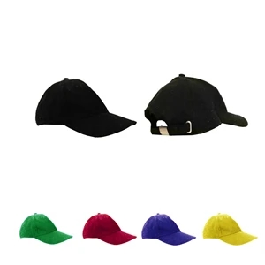 Cotton Baseball Cap with Adjustable Hook