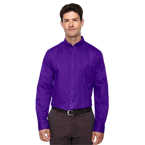 Core365 Men's Operate Long-Sleeve Twill Shirt