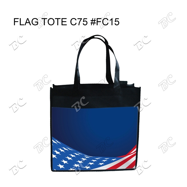 Flag Design Full Color Tote Bag - Image 3