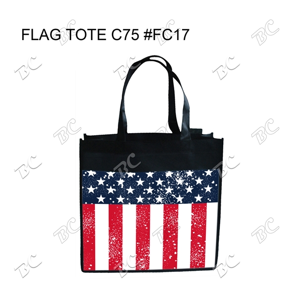 Flag Design Full Color Tote Bag - Image 4