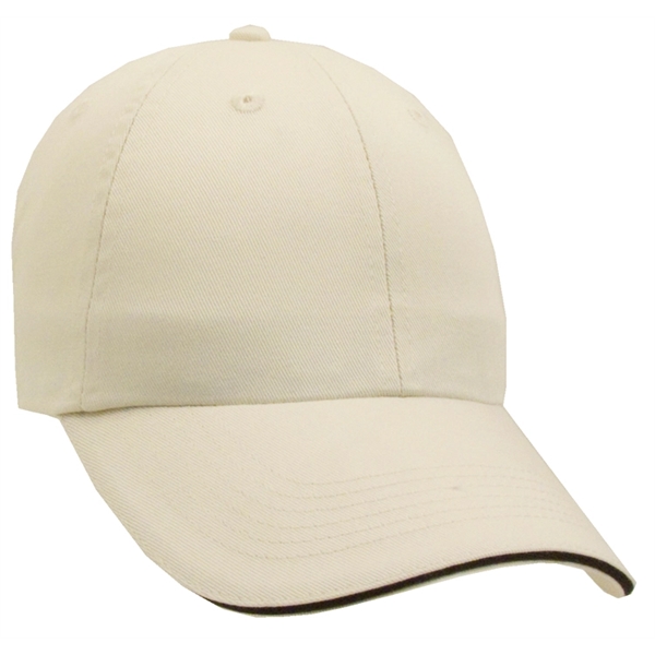 Unconstructed chino washed cotton twill sandwich cap - Image 6