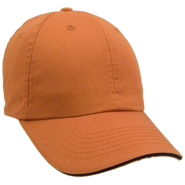 Unconstructed chino washed cotton twill sandwich cap - Image 8