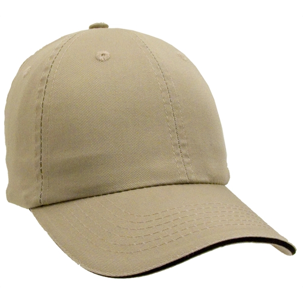 Unconstructed Chino Washed cotton Twill Sandwich Cap - Image 3