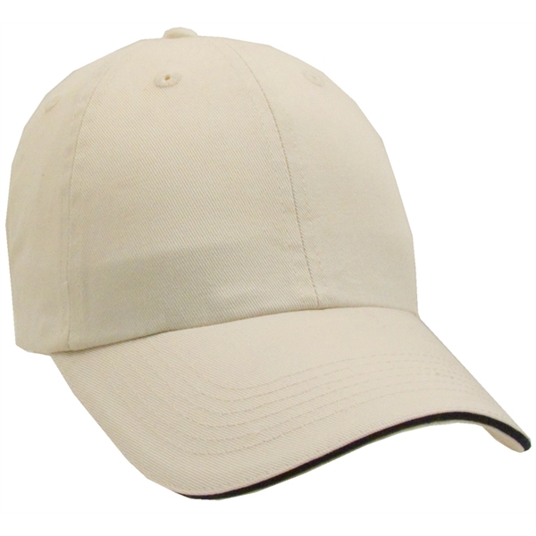 Unconstructed Chino Washed cotton Twill Sandwich Cap - Image 7