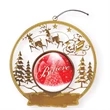 Express Snow Sled Holiday Ornament