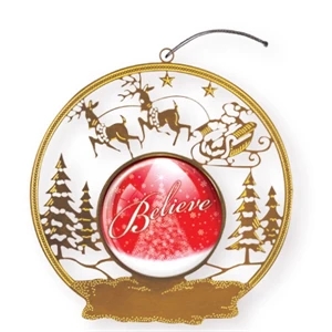 Express Snow Sled Holiday Ornament