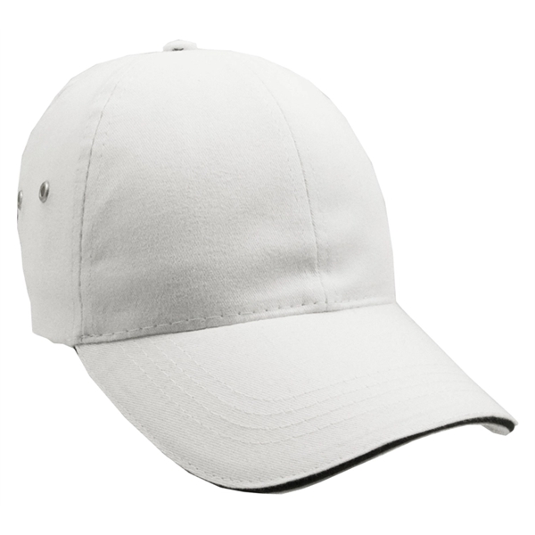 Constructed Lightweight Brushed Cotton Twill Sandwich Cap - Image 8