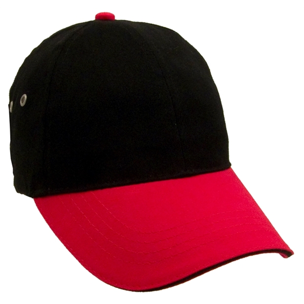 Brushed Two-Tone Cotton Twill Sandwich Cap - Image 2