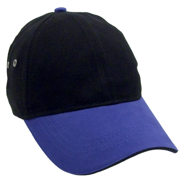 Brushed Two-Tone Cotton Twill Sandwich Cap - Image 3