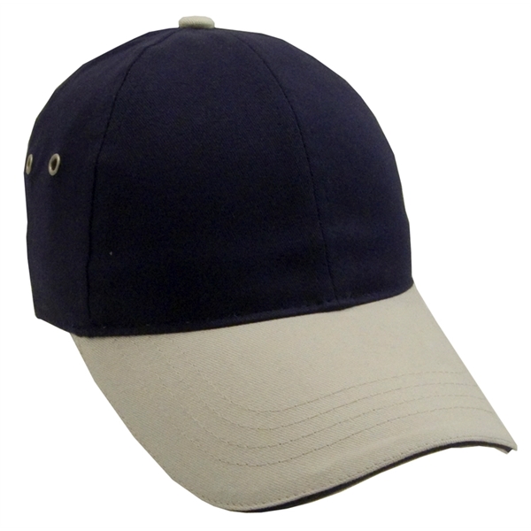 Brushed Two-Tone Cotton Twill Sandwich Cap - Image 5