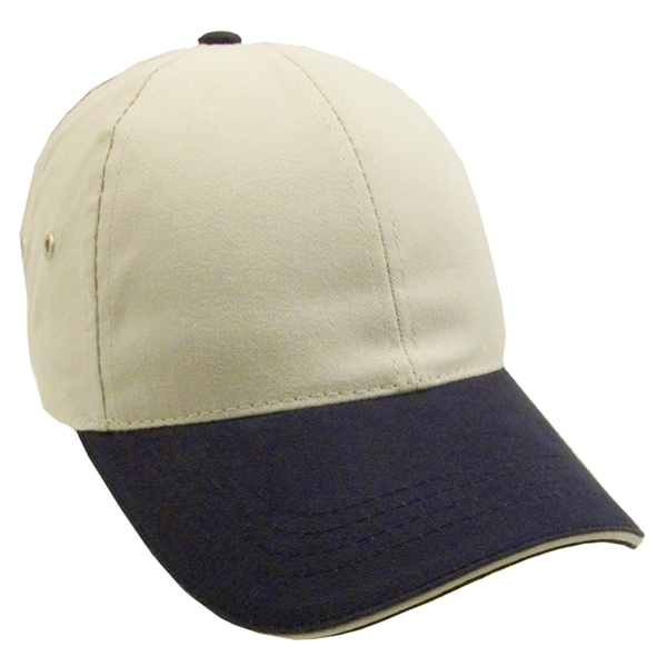 Brushed Two-Tone Cotton Twill Sandwich Cap - Image 7